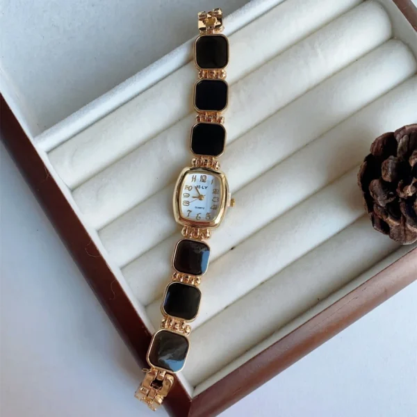 Metal Strap Watch for Women (Black) - Image 2